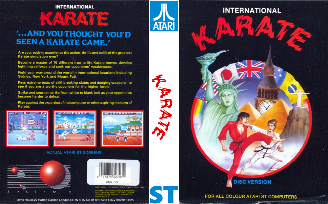 International Karate — box-texture (EU)