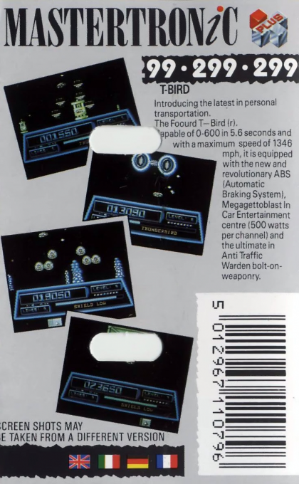 T-bird — box-2D-back (EU)
