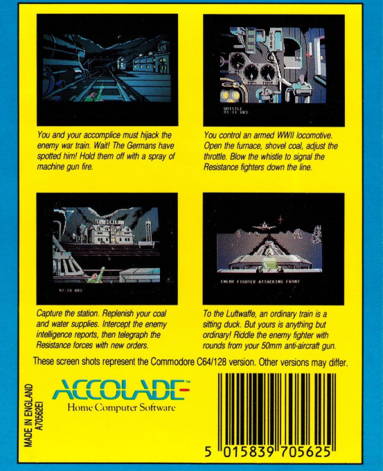 Train - Escape To Normandy, The — box-2D-back (EU)