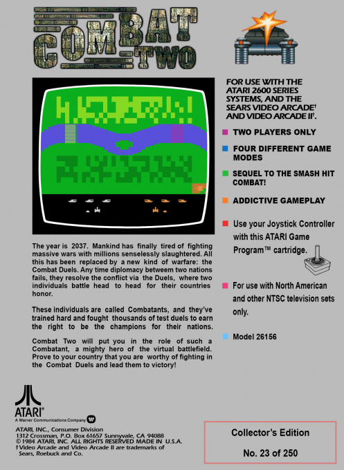 Combat Two — box-2D-back (US)