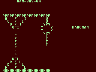 Hangman for Two — ss (WOR)