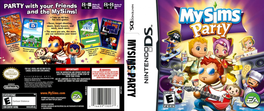 Mysims Party — box-texture (US)