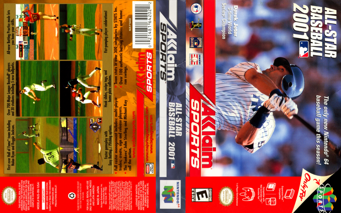 All-Star Baseball 2001 — box-texture (US)