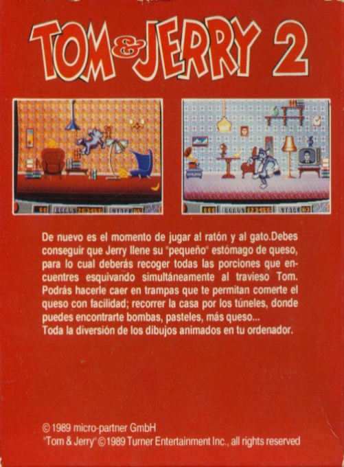Tom And Jerry 2 — box-2D-back (SP)