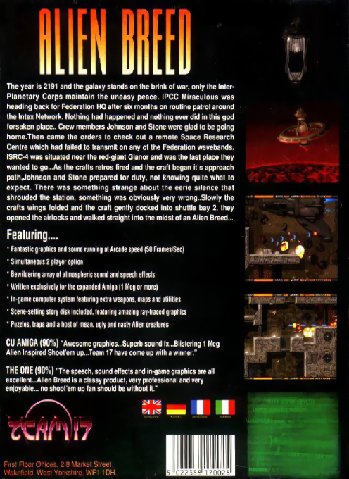 Alien Breed — box-2D-back (EU)