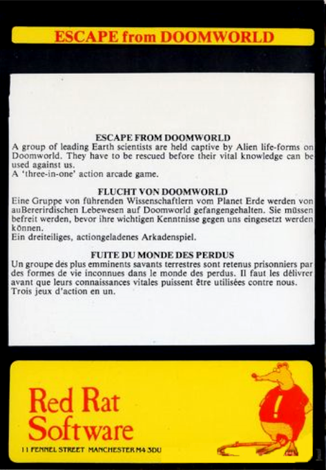 Escape from Doomworld — box-2D-back (EU)