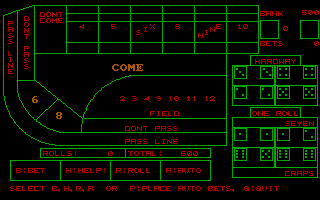 Strategic Craps — ss (WOR)