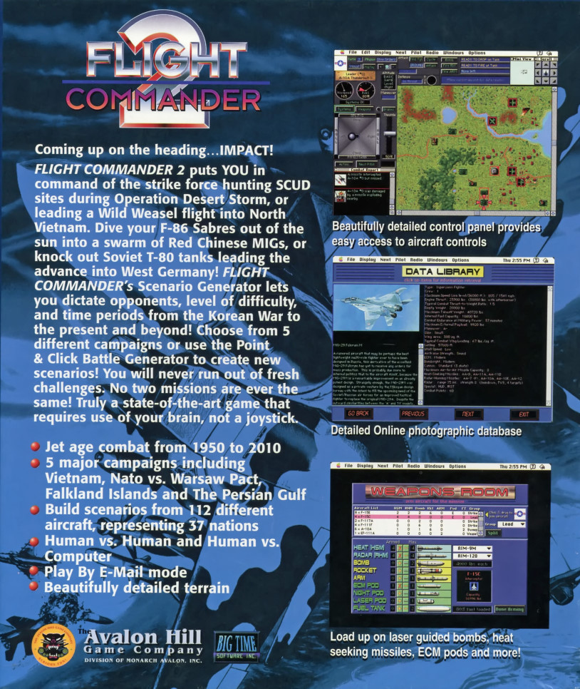 Flight Commander 2 — box-2D-back (US)
