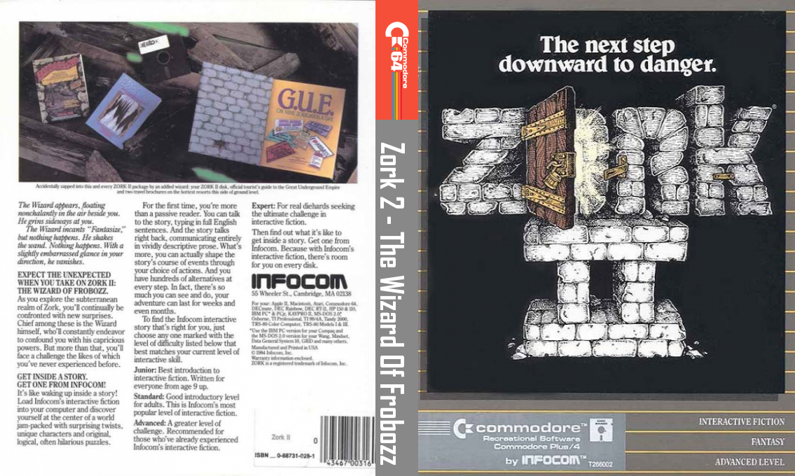 Zork II - The Wizard of Frobozz — box-texture (US)
