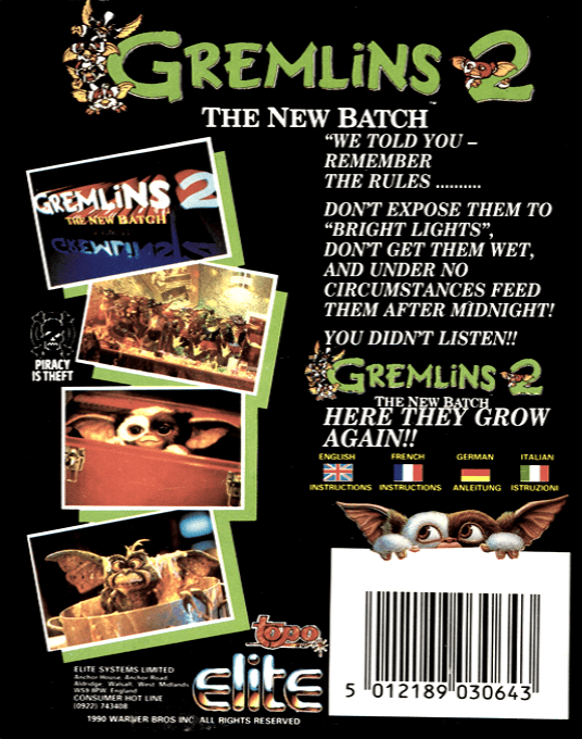 Gremlins 2 - The New Batch — box-2D-back (EU)