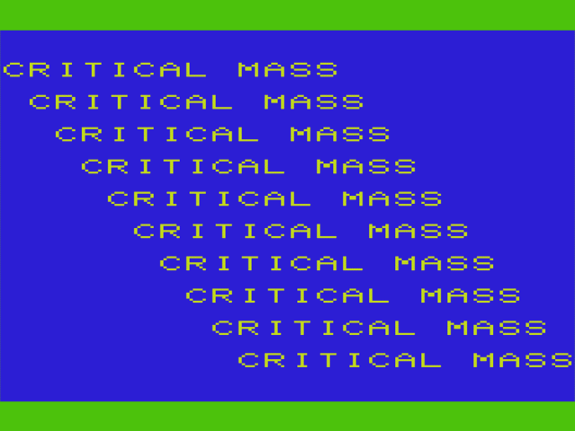 Critical Mass — sstitle (WOR)