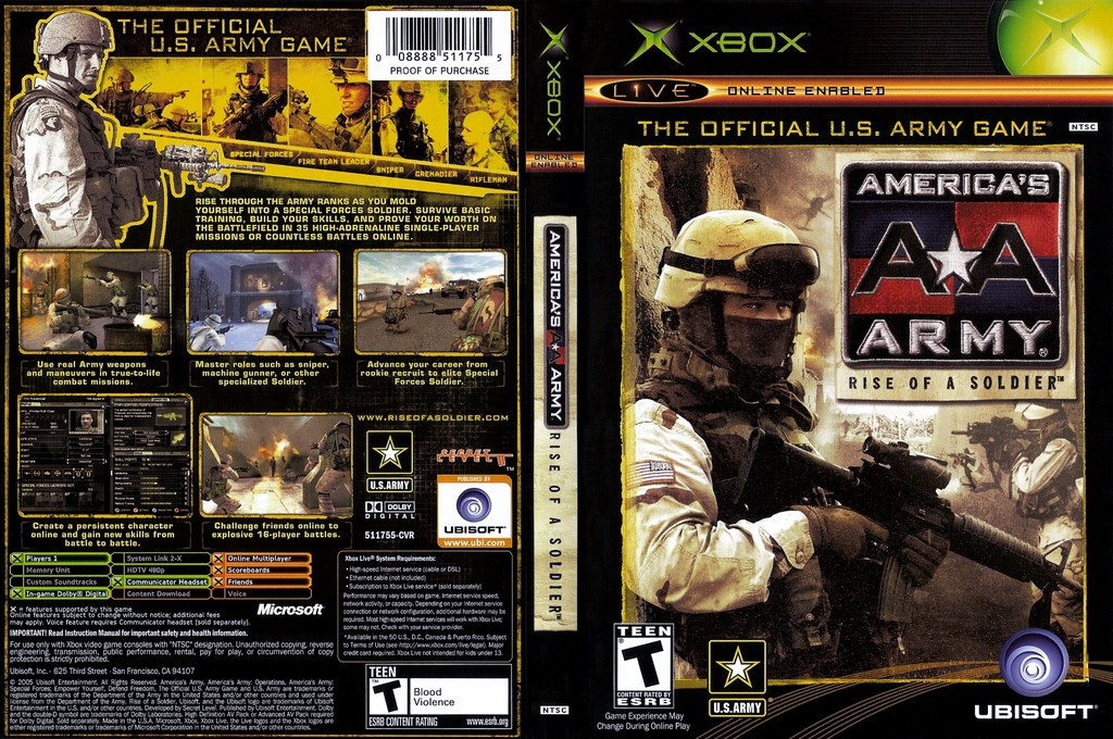America's Army - Rise of a Soldier — box-texture (US)