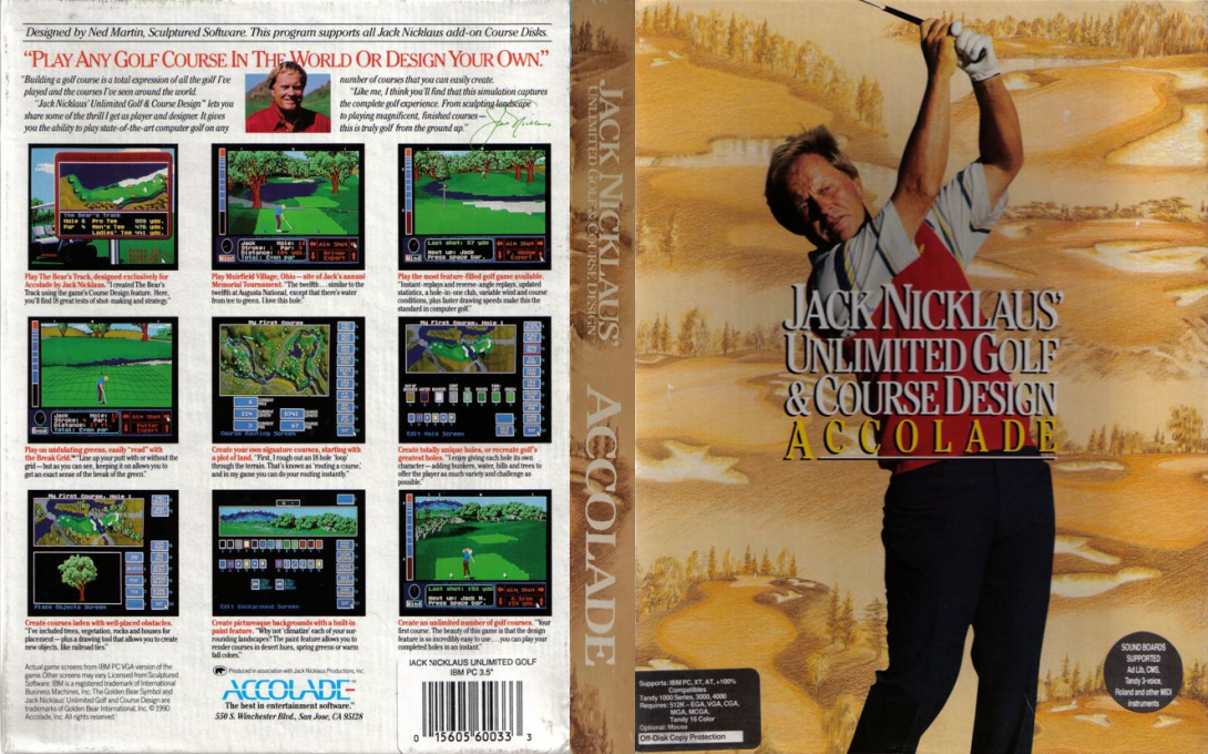 Jack Nicklaus' Unlimited Golf And Course Design — box-texture (EU)