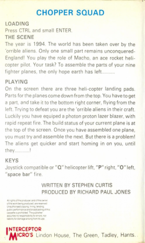 Chopper Squad — box-2D-back (EU)