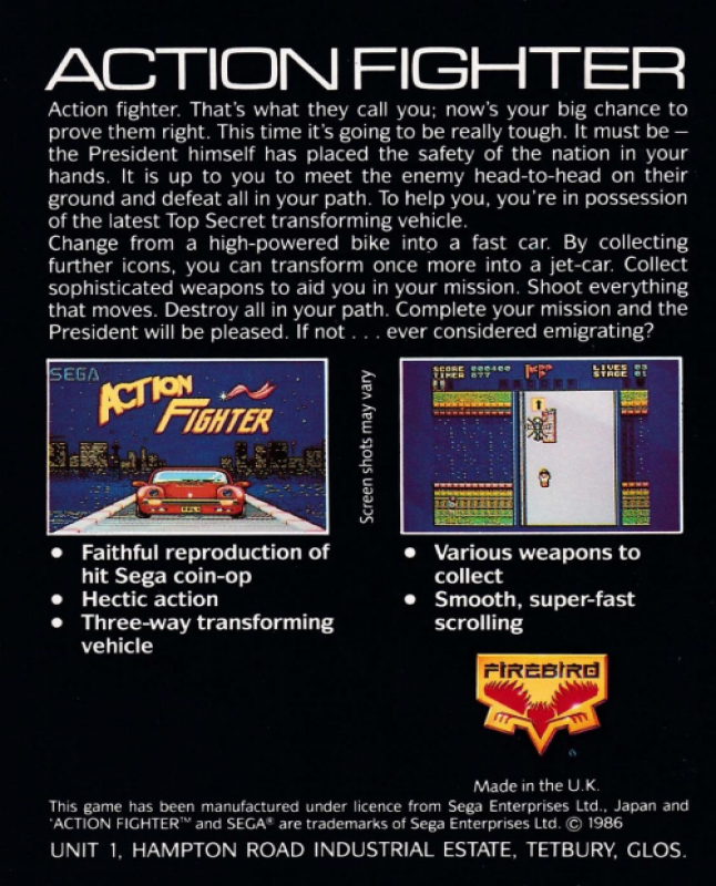 Action Fighter — box-2D-back (EU)