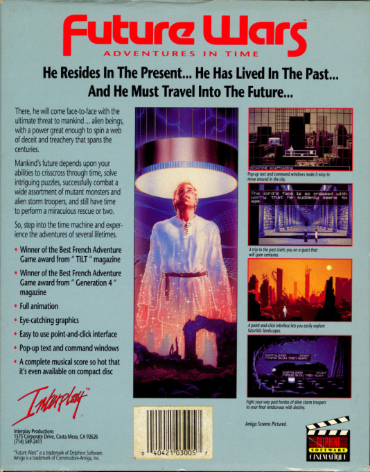 Future Wars - Time Travellers — box-2D-back (EU)