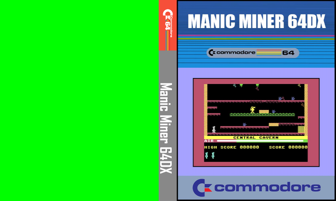Manic Miner 64DX — box-texture (CUS)