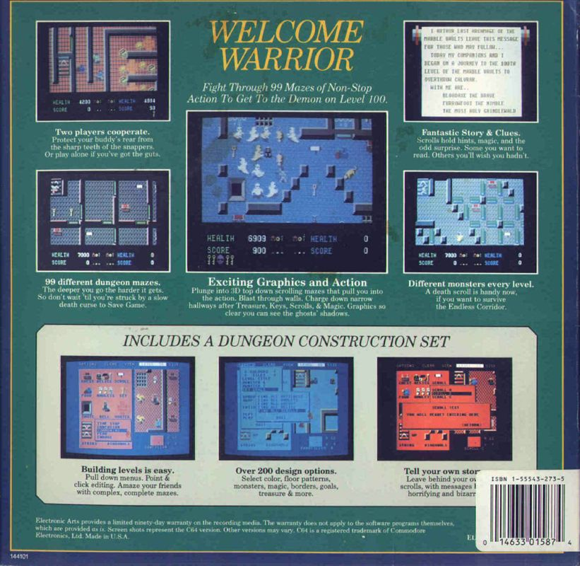 Demon Stalkers — box-2D-back (US)