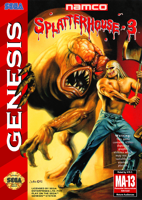 Splatterhouse 3 box art