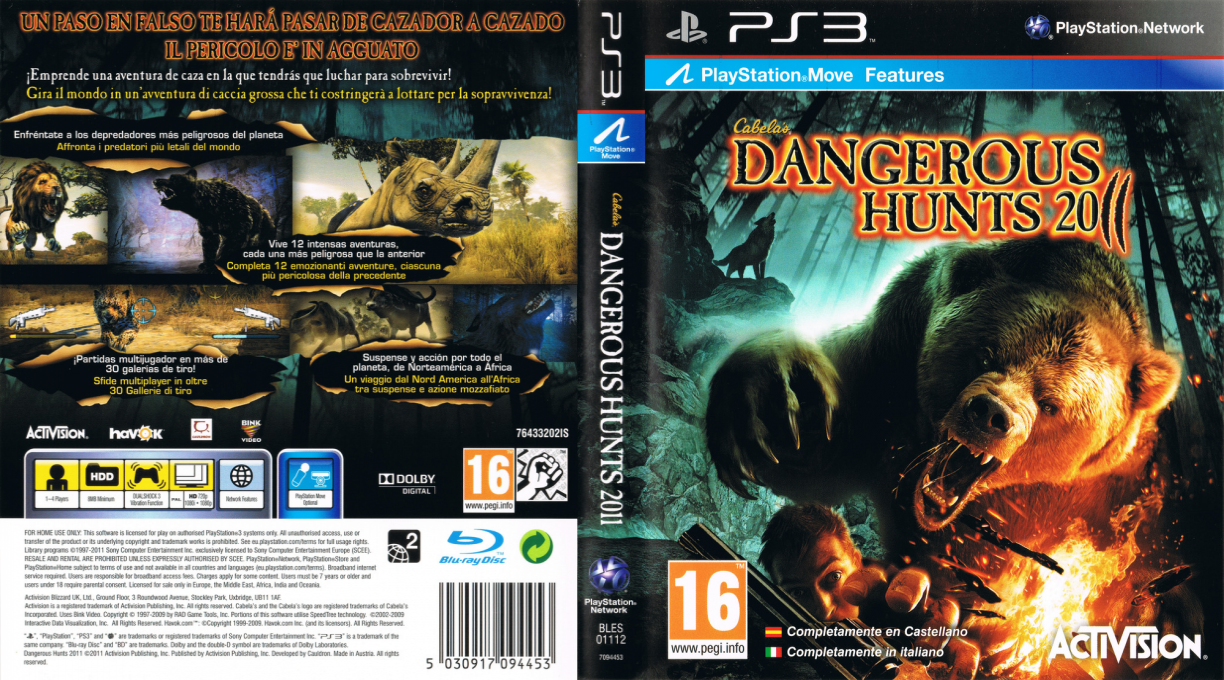 Cabela's Dangerous Hunts 2011 — box-texture (SP)