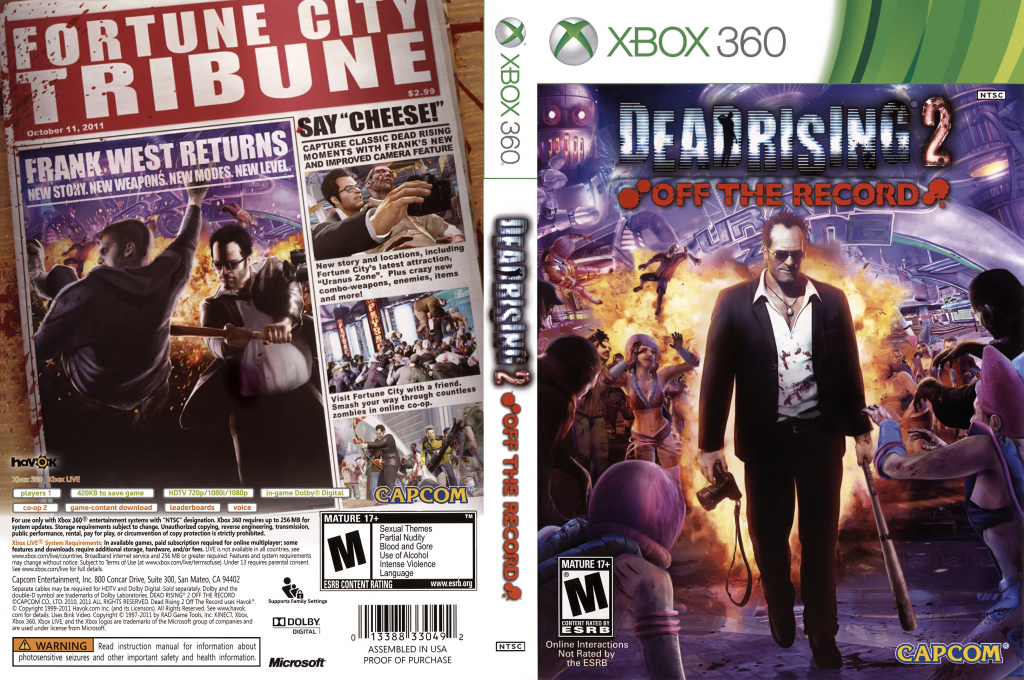 Dead Rising 2 - Off the Record — box-texture (US)