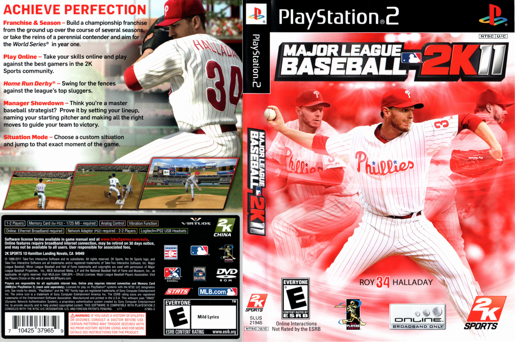 Major League Baseball 2K11 — box-texture (US)