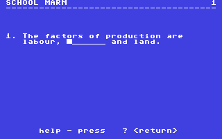 School Marm — ss (EU)