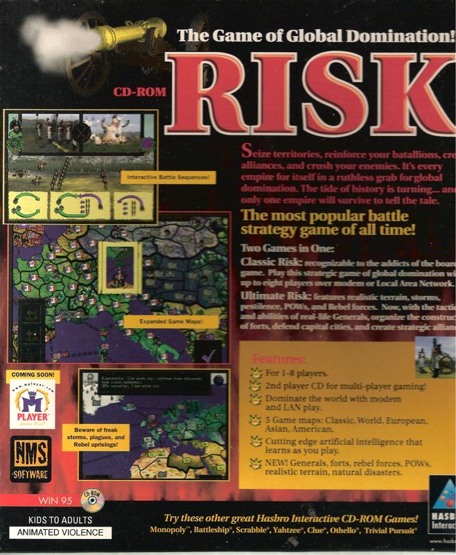 Risk: The Game of Global Domination — box-2D-back (WOR)