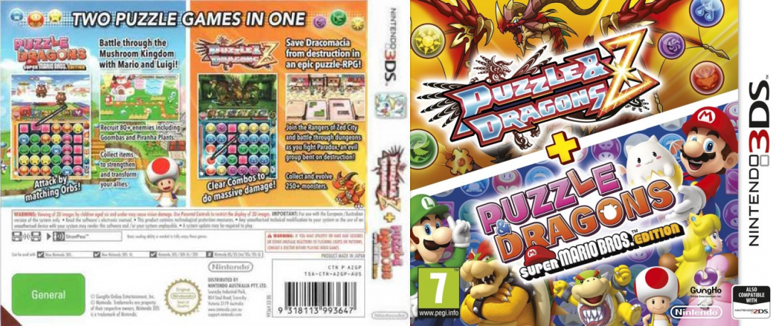Puzzle And Dragons Z Puzzle And Dragons - Super Mario Bros. Edition — box-texture (EU)