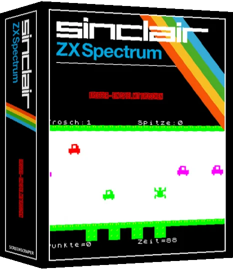Frogger - Ein Spiel mit Froschen — box-3D (SS)