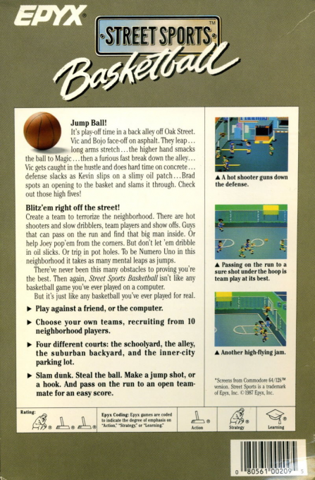 Street Sports Basketball — box-2D-back (US)