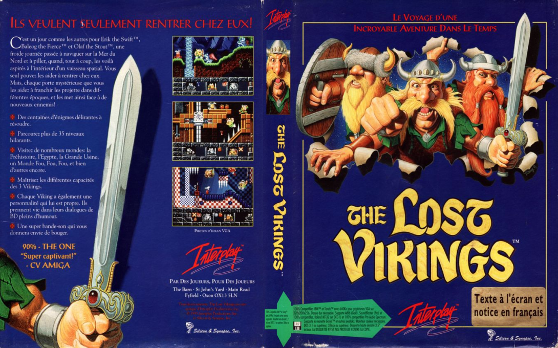 Lost Vikings, The — box-texture (FR)