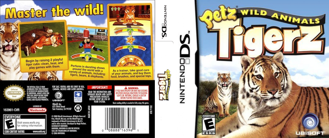 Petz - Wild Animals - Tigerz — box-texture (US)