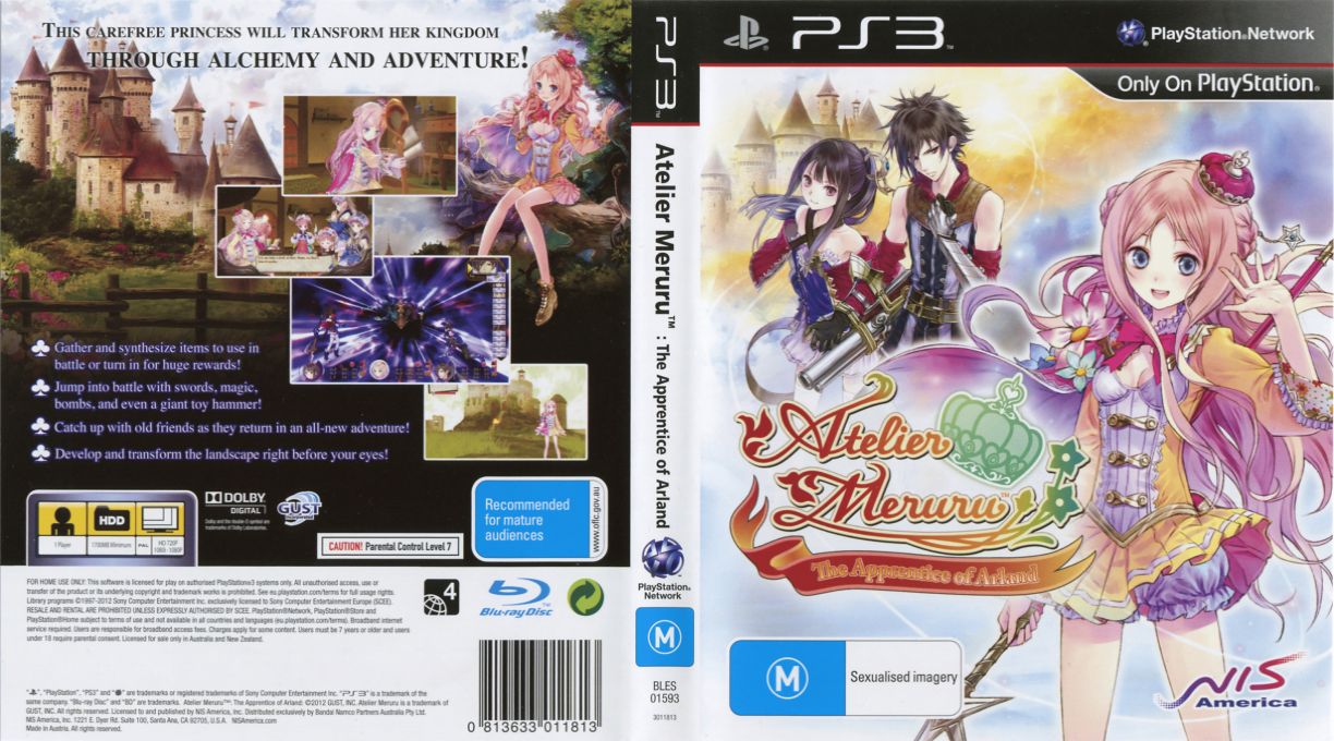 Atelier Meruru - The Apprentice of Arland — box-texture (AU)