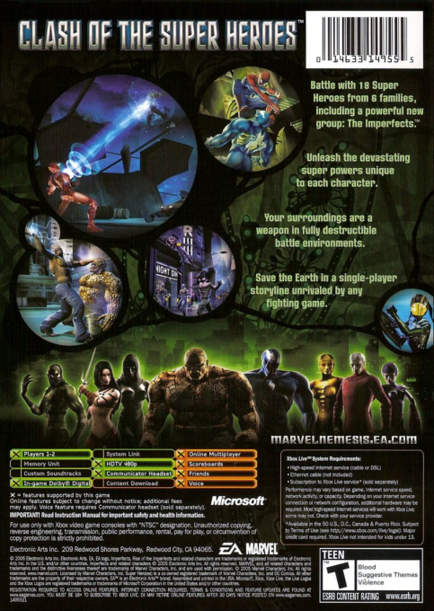 Marvel Nemesis - Rise of the Imperfects — box-2D-back (US)