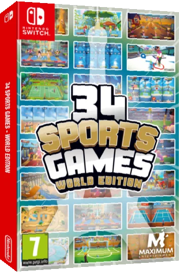 34 Sports Games - World Edition — box-3D (EU)