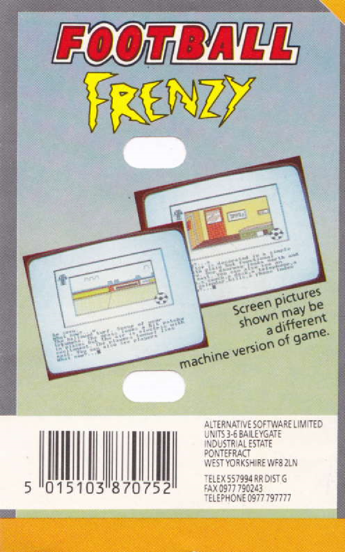 Football Frenzy — box-2D-back (EU)
