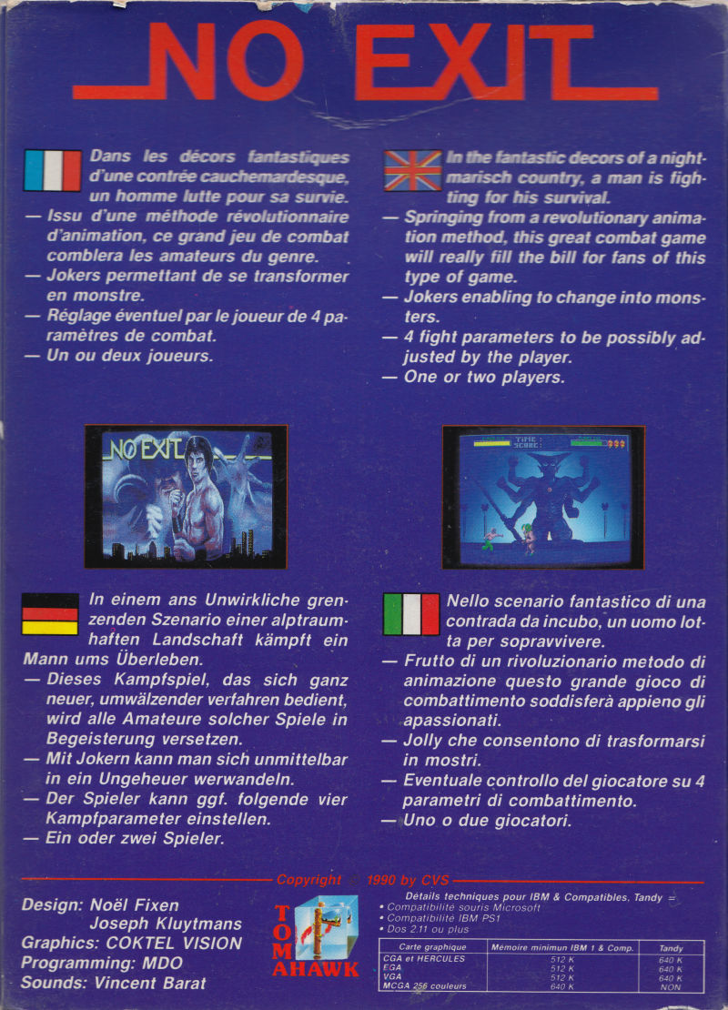 No Exit — box-2D-back (EU)