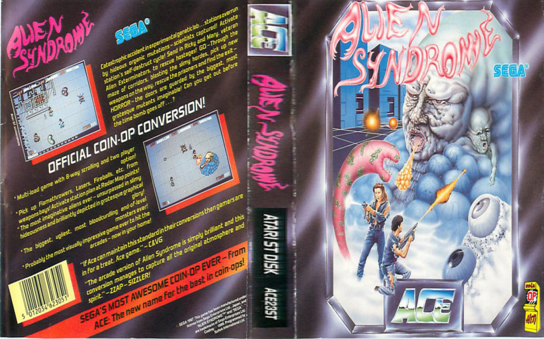 Alien Syndrome — box-texture (EU)