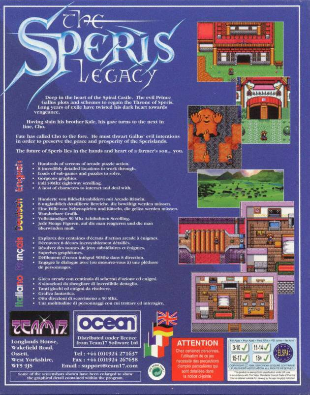 Speris Legacy, The — box-2D-back (WOR)