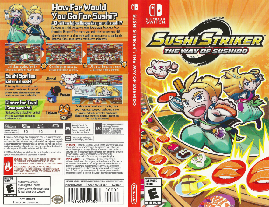 Sushi Striker - The Way Of Sushido — box-texture (US)