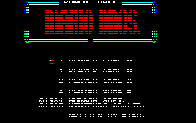 Punch Ball Mario Bros. — sstitle (JP)