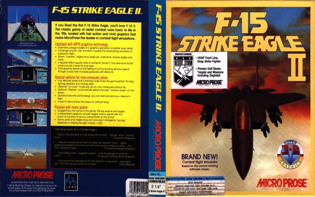 F-15 Strike Eagle 2 — box-texture (US)
