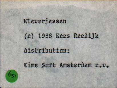 Klaverjassen — support-texture (NL)