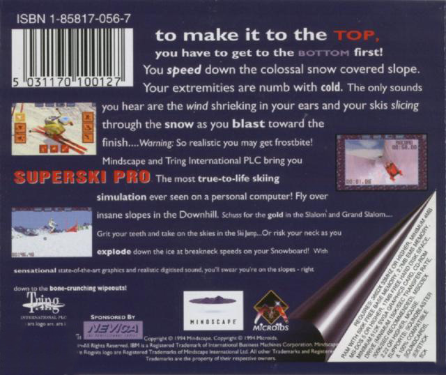 Super Ski Pro — box-2D-back (US)