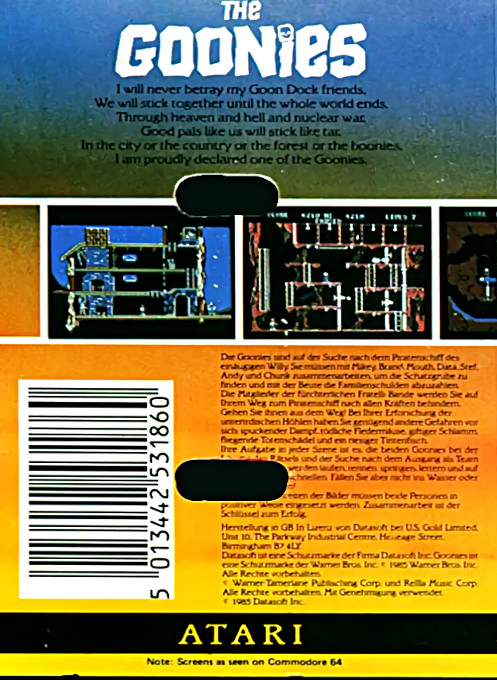 Goonies, The — box-2D-back (EU)