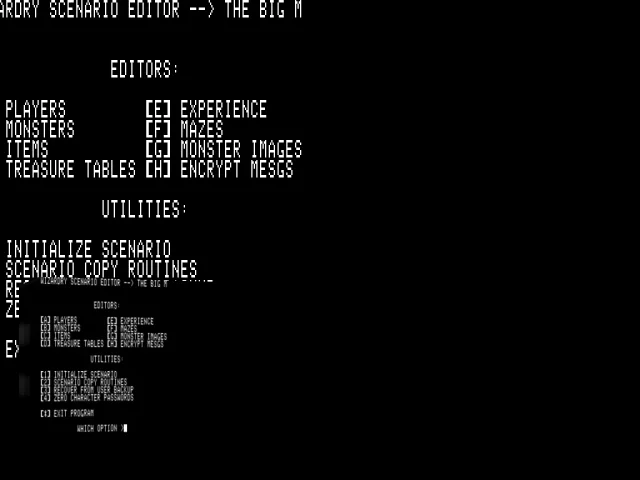 Wizardry Scenary Editor — mixrbv2 (WOR)