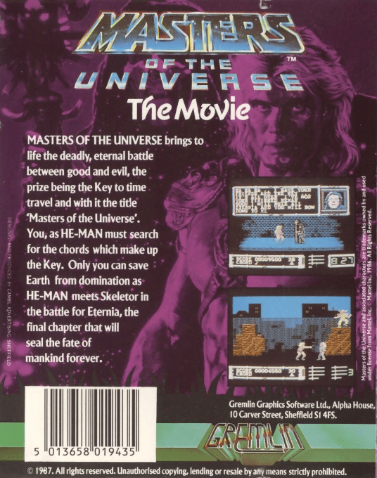Masters of the Universe : The Movie — box-2D-back (EU)
