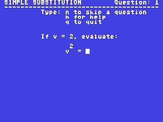 Simple Substitution in a Monomial — ss (WOR)