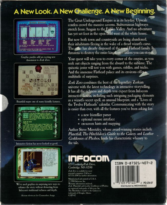 Zork Zero - The Revenge Of Megaboz — box-2D-back (US)
